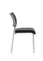 Brunswick Medium Back Stacking Visitor Chair - Chrome Frame, No Arms - lifestyle view