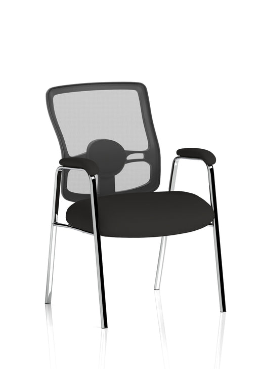 Portland Medium Mesh Back Visitor Chair - Black