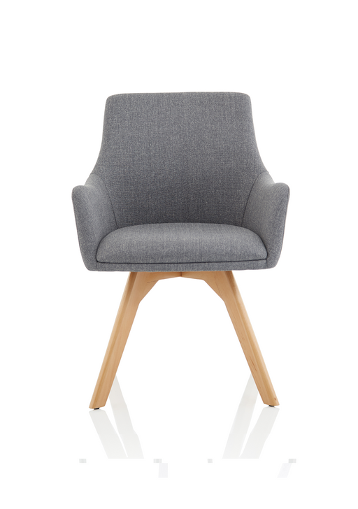 Carmen Wooden Leg Visitor Chair - angle view