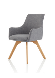 Carmen Wooden Leg Visitor Chair - side view