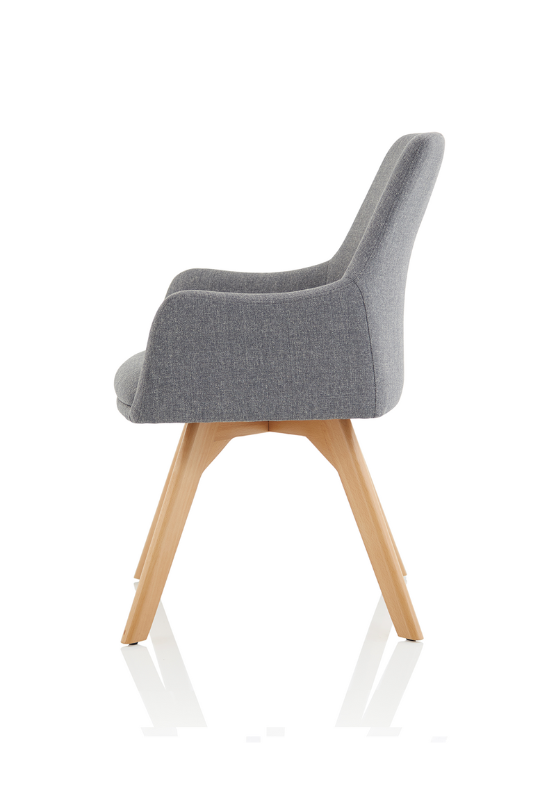 Carmen Wooden Leg Visitor Chair - detail view