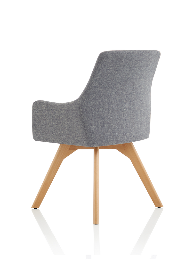 Carmen Wooden Leg Visitor Chair - front view