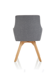 Carmen Wooden Leg Visitor Chair - close-up detail