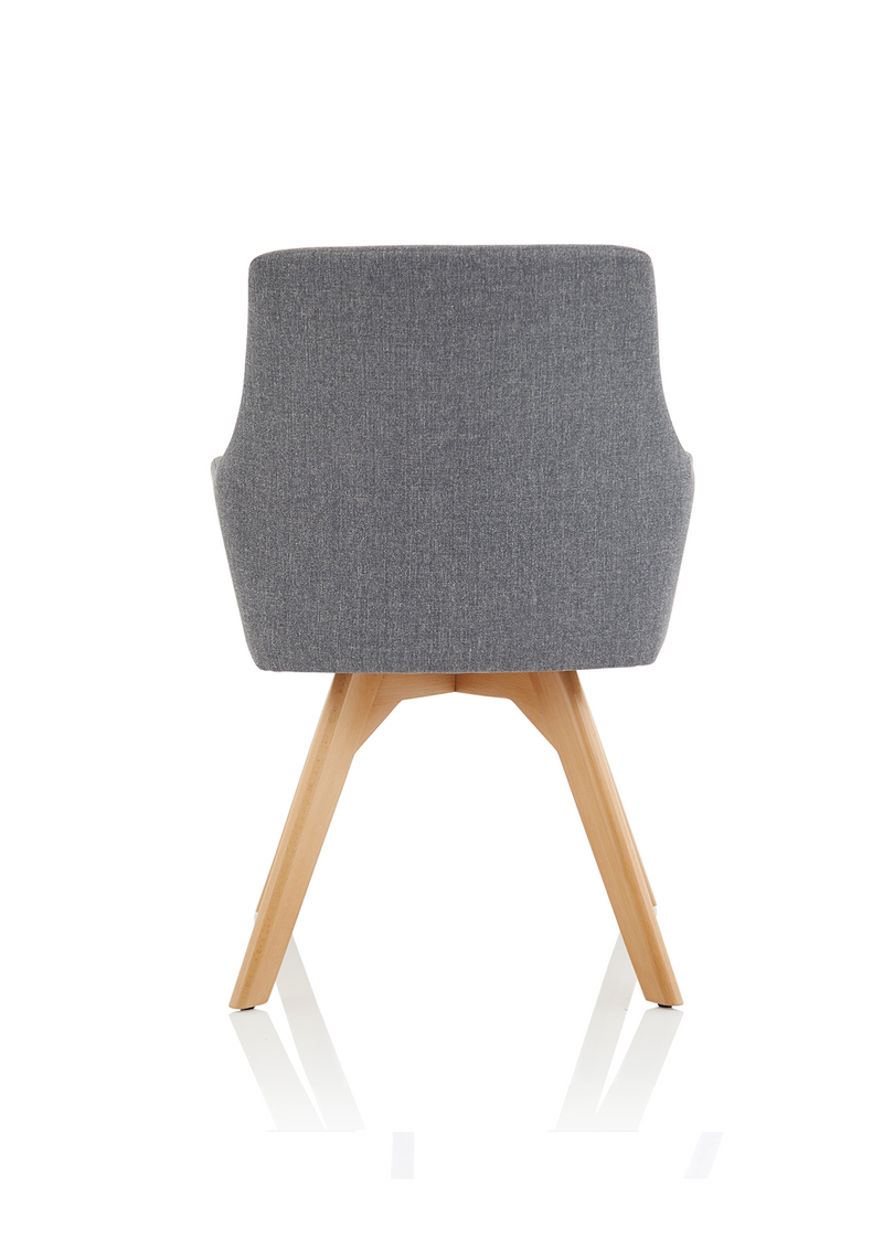 Carmen Wooden Leg Visitor Chair - close-up detail