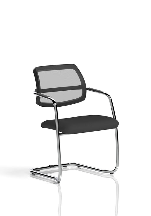 Swift Medium Back Cantilever Visitor Chair - Black