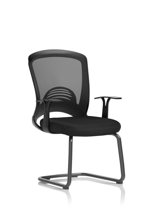 Astro Visitor Cantilever Leg Mesh Chair - Black
