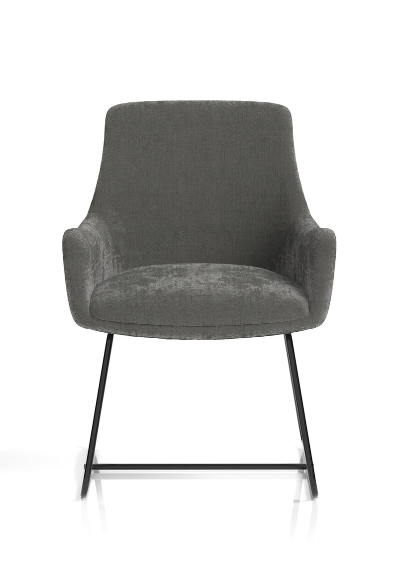 Quote Sled Base Office Reception Chair - angle view