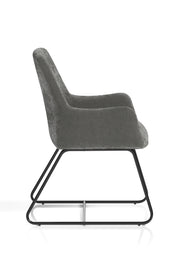 Quote Sled Base Office Reception Chair - side view