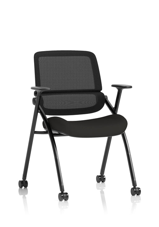 Capra Mesh Back Folding Office Training Chair - Black