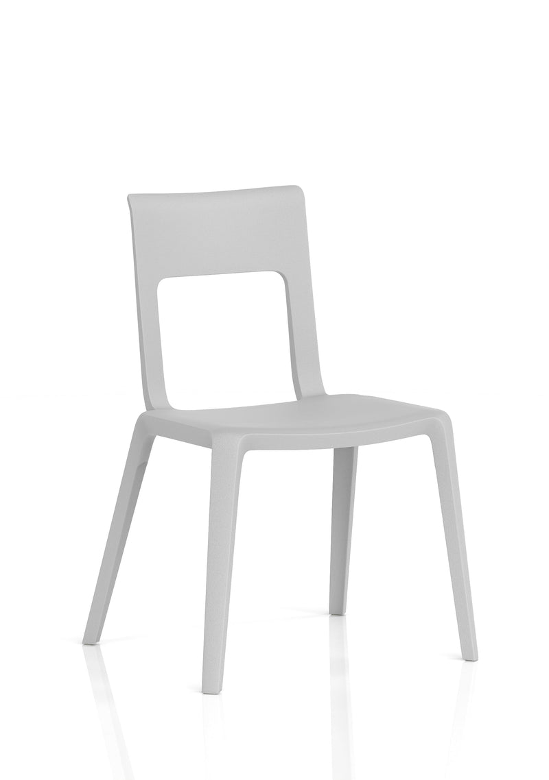 Nest Edge Stacking Cafe & Bistro Chair - Grey