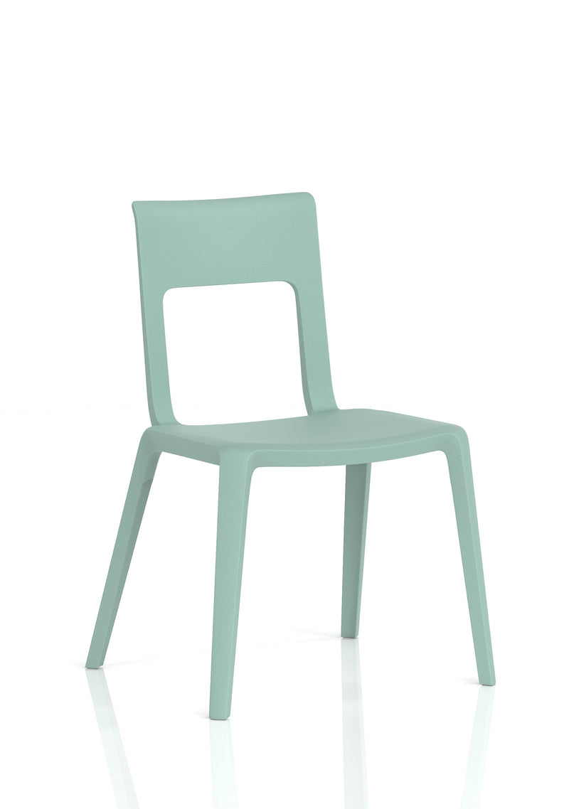 Nest Edge Stacking Cafe & Bistro Chair - Green