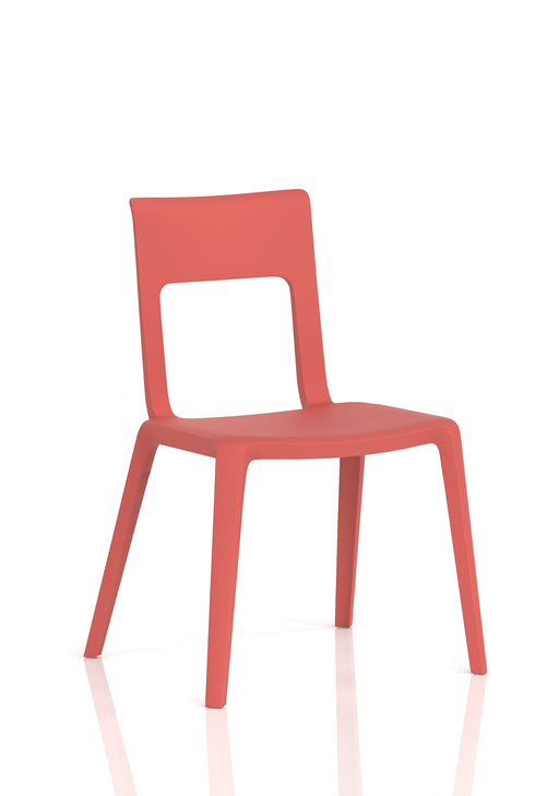 Nest Edge Stacking Cafe & Bistro Chair - Red