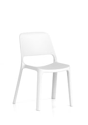 Nest Loop Stacking Cafe & Bistro Chair - White