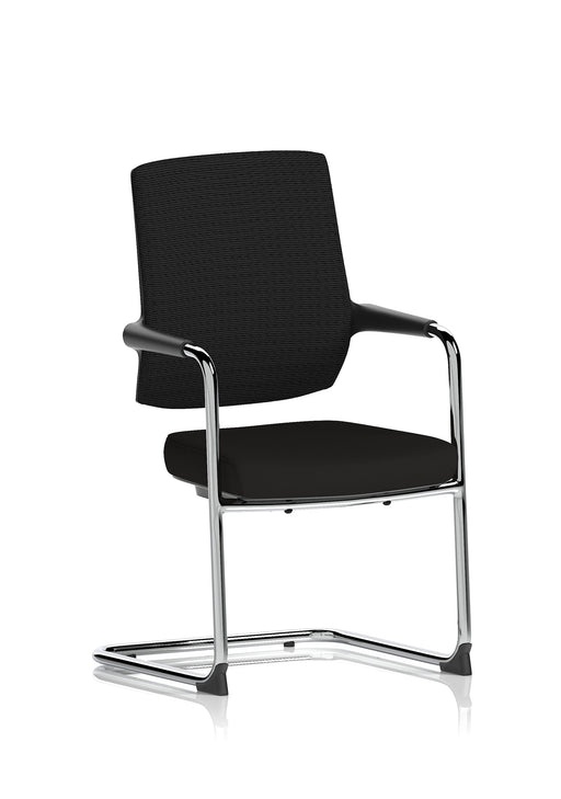 Vero Airmesh Back Cantilever Chair - Black