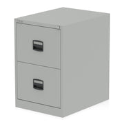 Qube by Bisley Filing Cabinet - Goose Grey - 2 Drawer - Homesplex