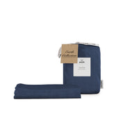 Linen Fitted Sheet - Midnight Navy