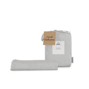 Linen Fitted Sheet - Silver Lining Grey