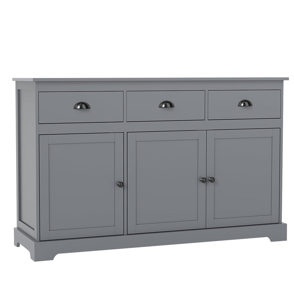 Modern Buffet Sideboard 136cm Storage Cabinet with 3 Drawers