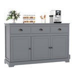Modern Buffet Sideboard 136cm Storage Cabinet with 3 Drawers