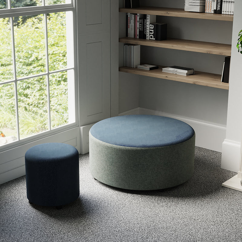 Harlestone Round Stool in Two Tone