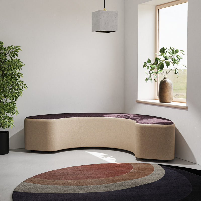 Harlestone Curved Stool in Single Tone