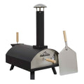 Wood-Fired 14" Portable Pizza Oven & Smoker - Black/Stainless Steel | Dellonda DG10