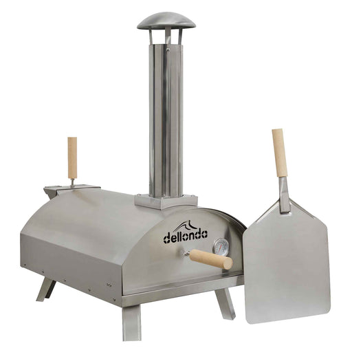 Wood-Fired Portable Pizza Oven & Smoker - Stainless Steel | Dellonda DG11