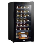 Baridi 28 Bottle Wine Fridge with Digital Touch Screen & LED Light - Black | DH10