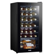 Baridi 28 Bottle Wine Fridge with Digital Touch Screen & LED Light - Black | DH10
