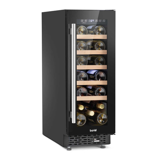Baridi 20 Bottle Slim Built-In Wine Cooler with Digital Touchscreen - Black | DH203