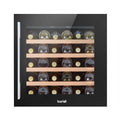Baridi 36 Bottle Built-In Wine Cooler with Beech Wood Shelves & LED Light - Black | DH206