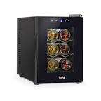 Baridi 6 Bottle Thermoelectric Tabletop Wine Cooler with Touch Screen & Glass Door - Black | DH217