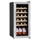 Baridi 18 Bottle Wine Fridge with Touch Screen & LED Light - Stainless Steel | DH29