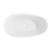 Baridi Double-Ended Slim Rim Bath with Overflow System 140cm, Gloss White - DH415 lifestyle