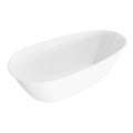 Baridi Double-Ended Slim Rim Bath with Overflow System 150cm, Gloss White - DH416