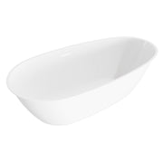Baridi Double-Ended Slim Rim Bath with Overflow System 160cm, Gloss White - DH417