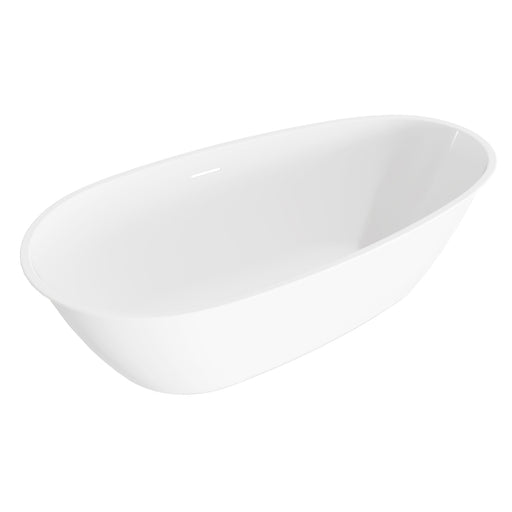 Baridi Double-Ended Slim Rim Bath with Overflow System 160cm, Gloss White - DH417