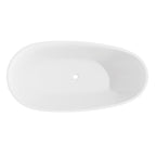 Baridi Double-Ended Slim Rim Bath with Overflow System 160cm, Gloss White - DH417 lifestyle