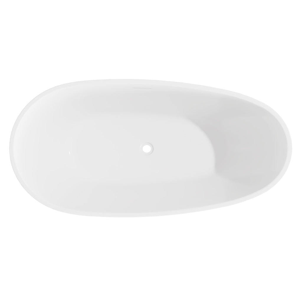Baridi Double-Ended Slim Rim Bath with Overflow System 170cm, Gloss White - DH418 lifestyle