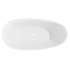 Baridi Double-Ended Slim Rim Bath with Overflow System 170cm, Gloss White - DH418 lifestyle