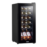 Baridi 18 Bottle Wine Fridge with Digital Touch Screen & LED Light - Black | DH6