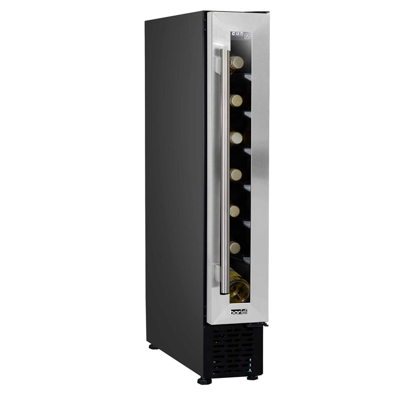 Baridi 7 Bottle Extra-Slim Undercounter Wine Fridge with Touch Screen - Stainless Steel | DH77
