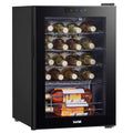 Baridi 20 Bottle Wine Fridge with Metal Shelves, Touch Screen & LED Light - Black | DH8