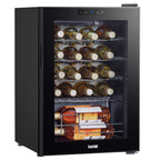 Baridi 20 Bottle Wine Fridge with Metal Shelves, Touch Screen & LED Light - Black | DH8