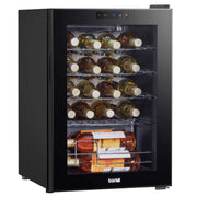Baridi 20 Bottle Wine Fridge with Metal Shelves, Touch Screen & LED Light - Black | DH8