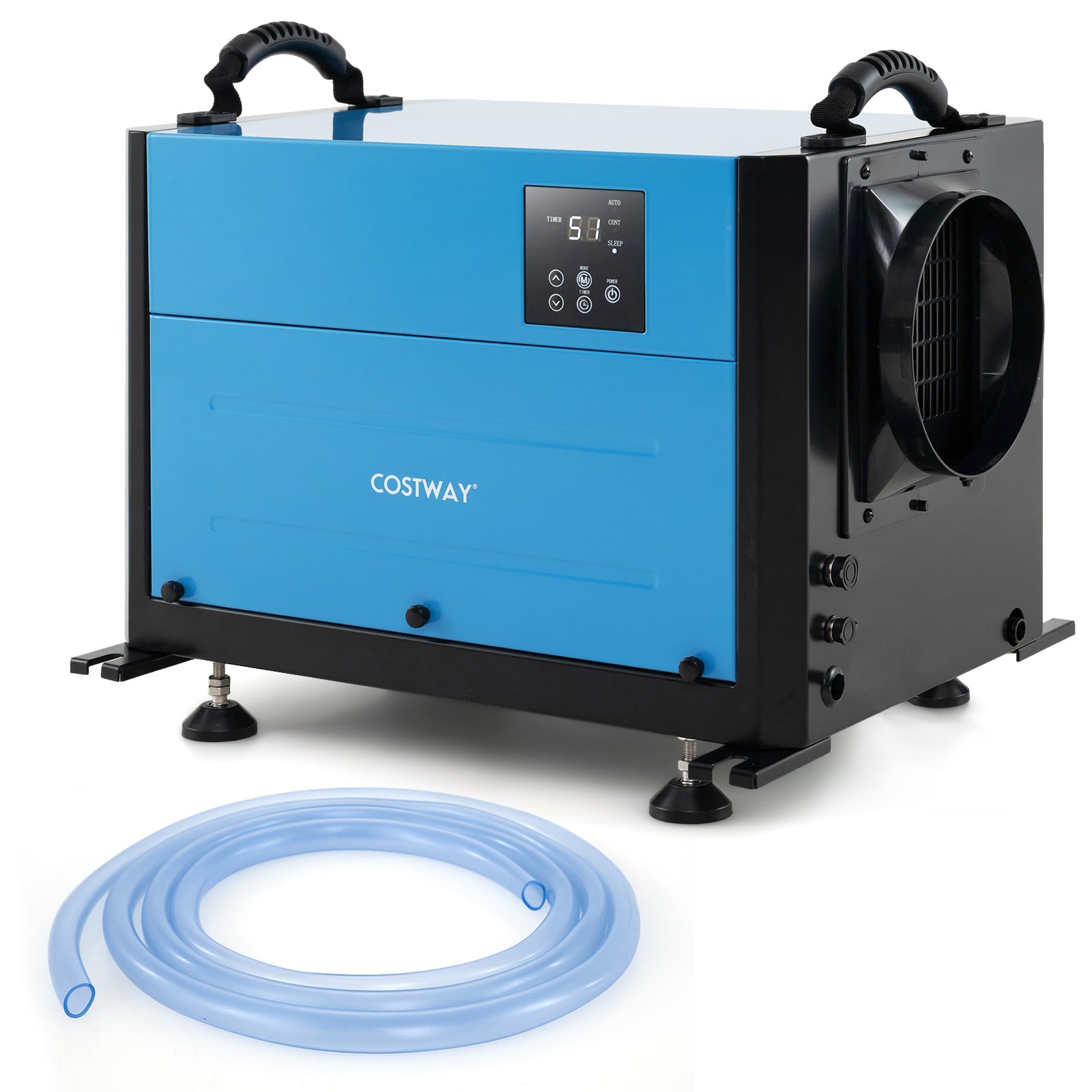 50/70L/Day Crawl Space Dehumidifier with 3 Modes and 24H Timer-Blue-50L