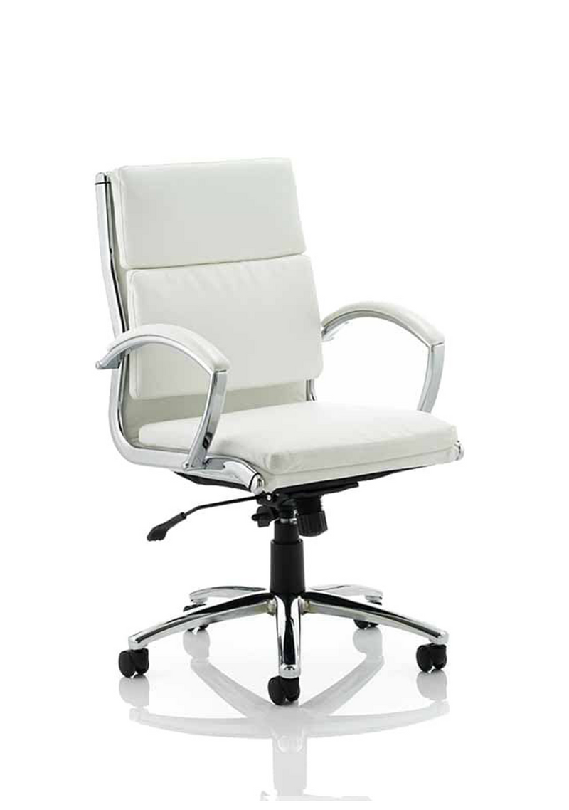 Classic Executive Chair - White Medium Back