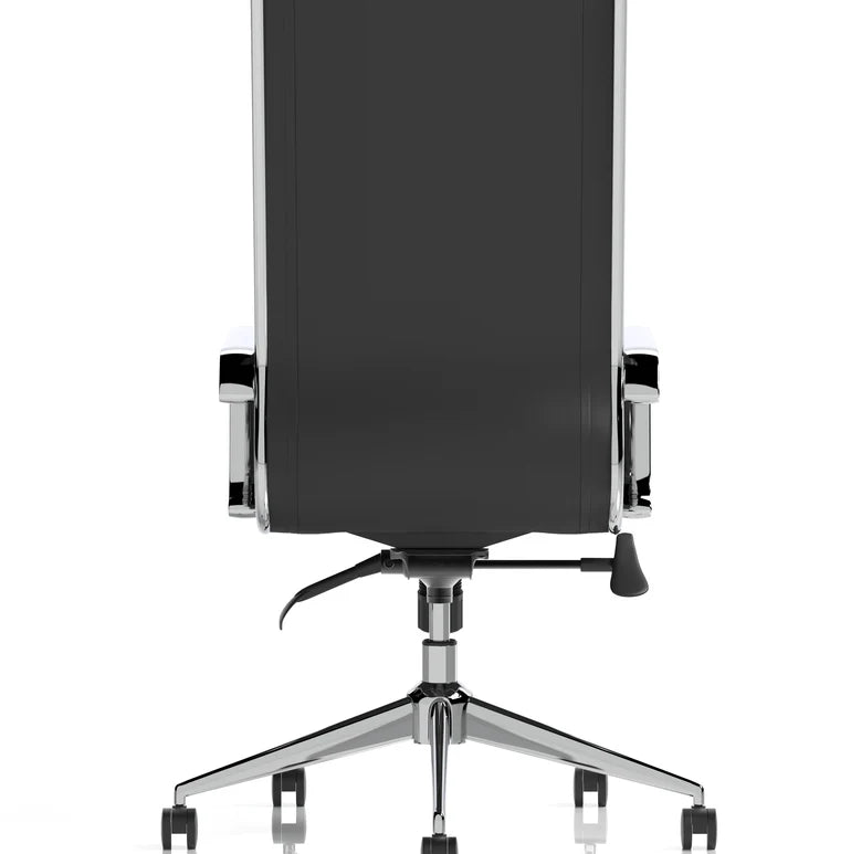 Savoy High Back Executive Black Leather Office Chair with Arms