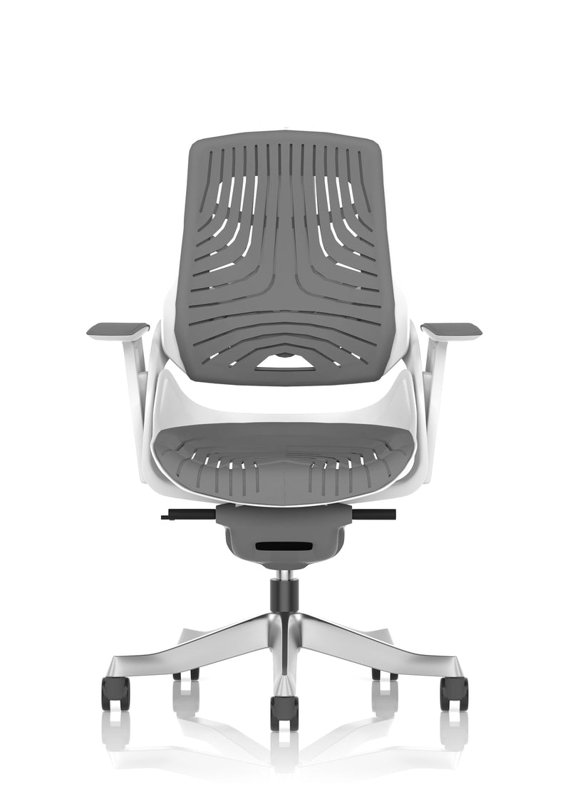 Zure Executive Chair - Elastomer Grey angle