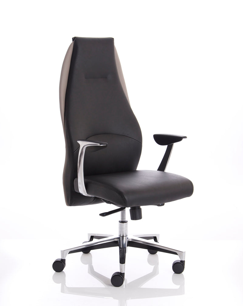 Mien High Back Leather Executive Office Chair with Arms